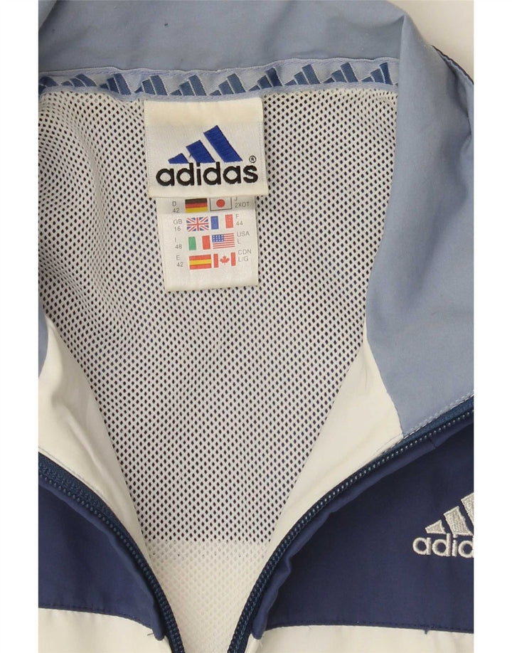 Adidas ženska gornja jakna trenirke UK 16 Large White Colourblock