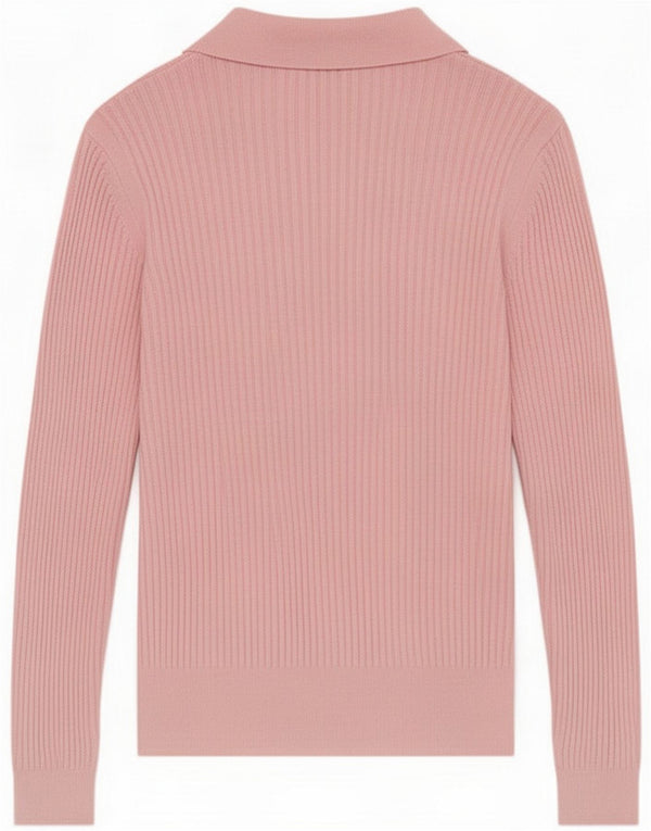 Marks & Spencer ženska polo majica dugih rukava UK 14 Large Pink Viscose