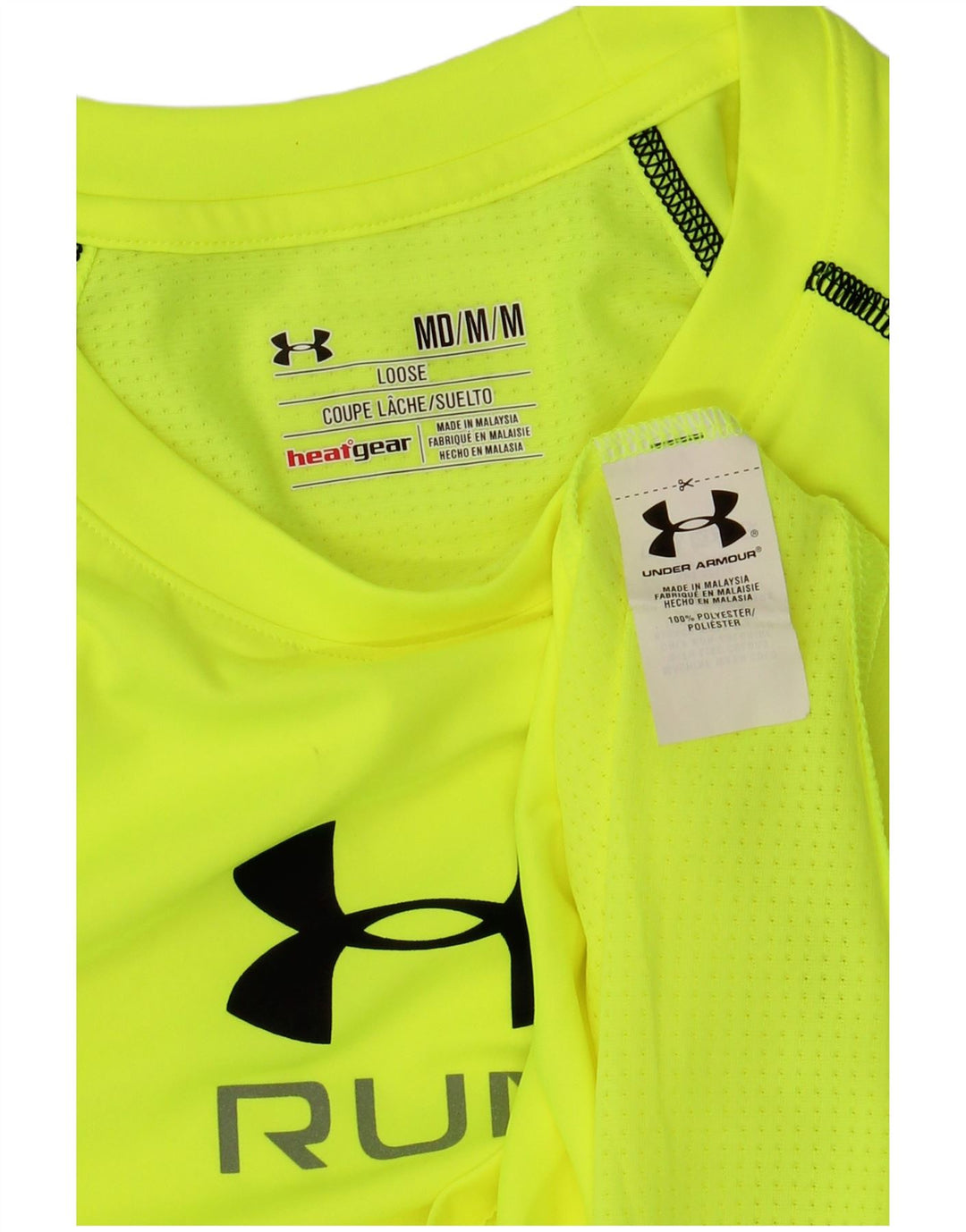 UNDER ARMOUR Muška top majica Heat Gear Graphic T-Shirt srednje zelene boje od poliestera