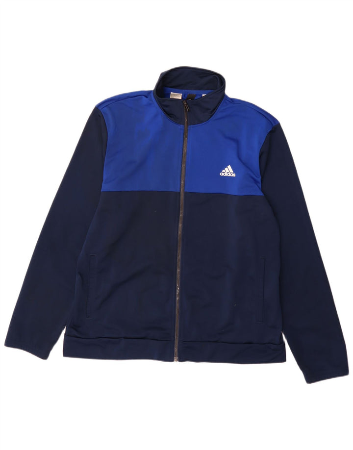 Adidas muška gornja jakna trenirke velika tamnoplava boja