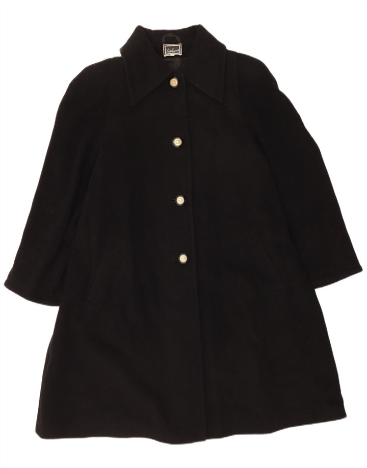 Luisa Spagnoli ženski kaput UK 14 srednje crna djevičanska vuna