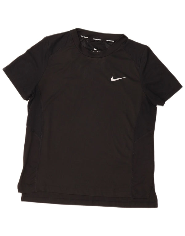 Nike Ženska Dri Fit majica kratkih rukava UK 14 srednje crne sportske od poliestera