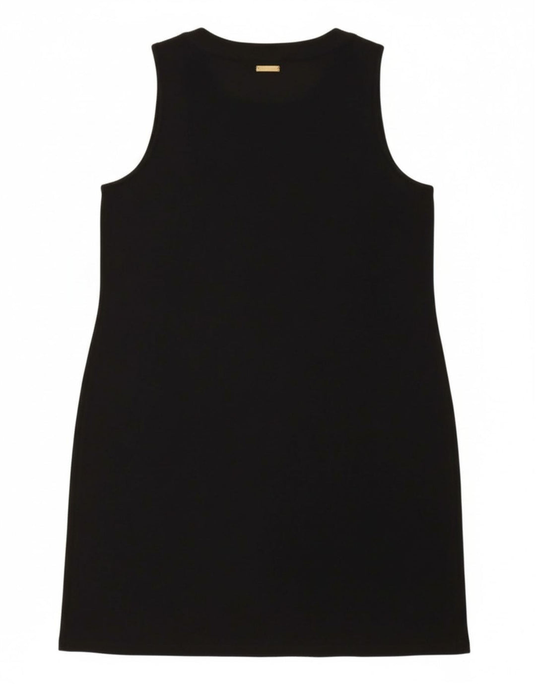 MICHAEL KORS Womens Sleeveless Shift Dress UK 14 Large Black Polyester