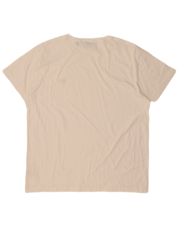 Gant Mens Regular Fit T-Shirt Top 3XL White Cotton