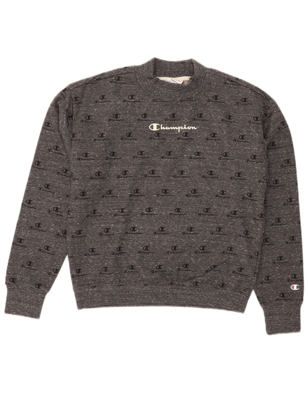 Champion ženska majica s grafičkim kratkim kratkim rukavima UK 10 Small Grey Flected