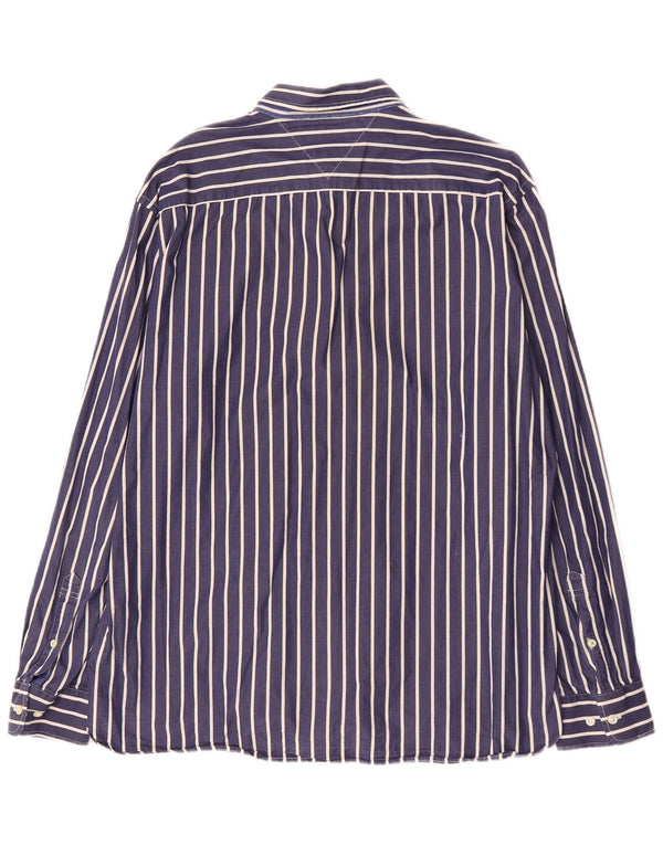 Tommy Hilfiger muška košulja prilagođenog kroja XL tamnoplavi pamuk na pruge