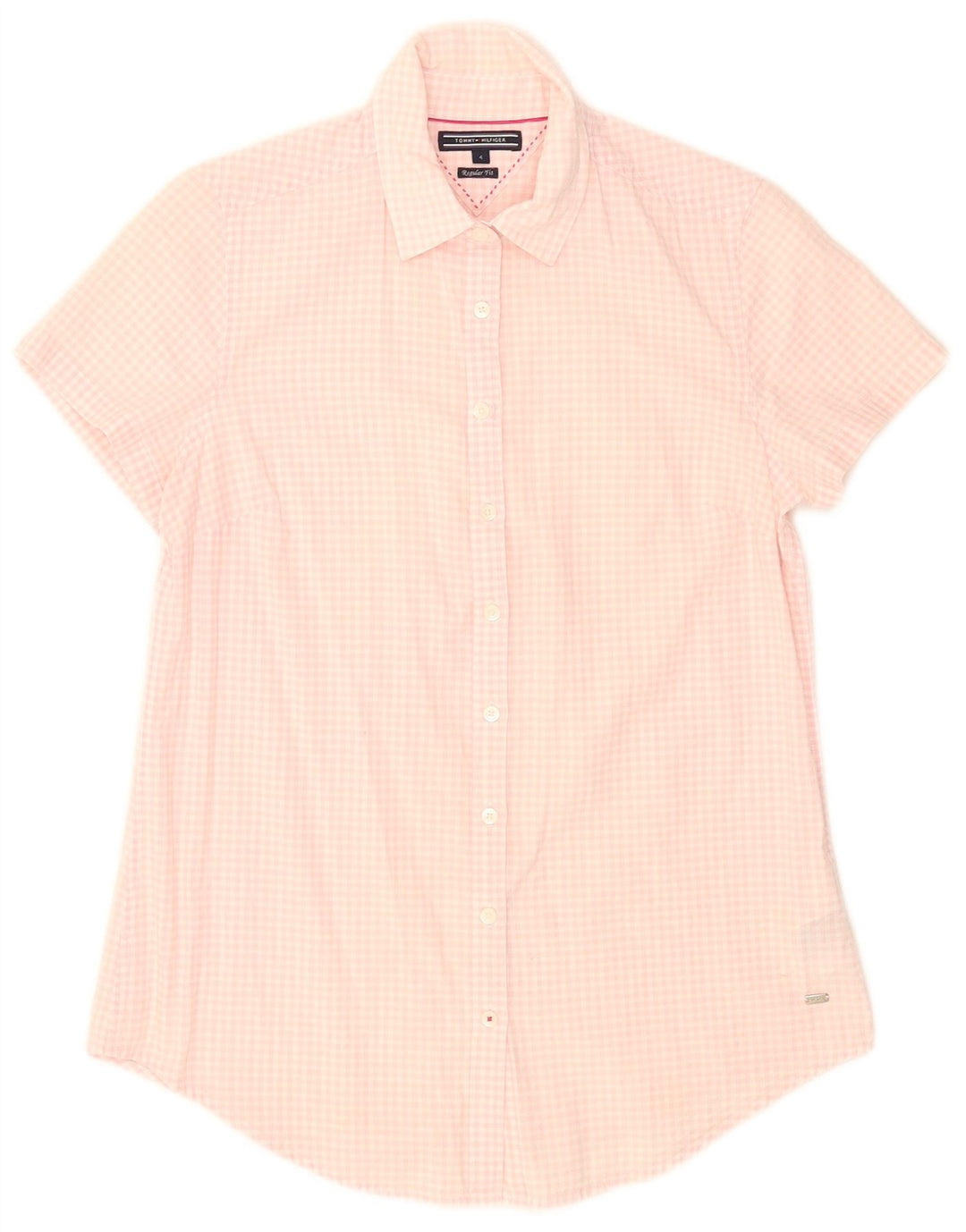 Tommy Hilfiger Ženska košulja kratkih rukava US 4 Small Pink Gingham