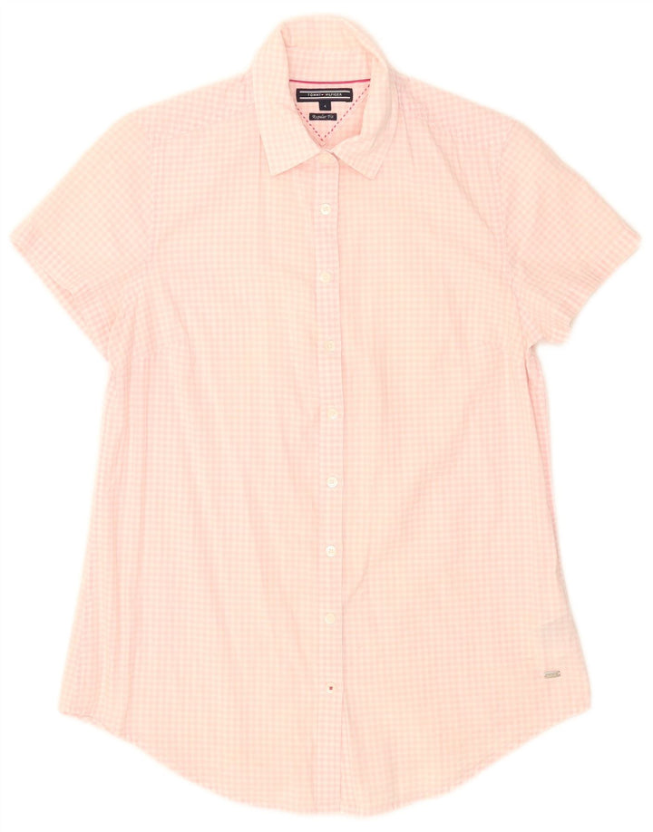Tommy Hilfiger Ženska košulja kratkih rukava US 4 Small Pink Gingham