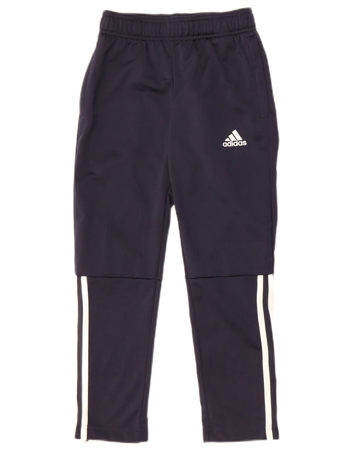 Adidas Hlače za trenirku za dječake 7-8 godina tamnoplave poliesterske