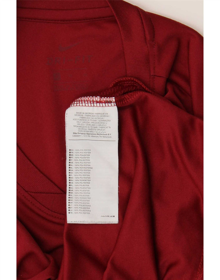 Nike Dri Fit majica kratkih rukava XL Bordo poliester