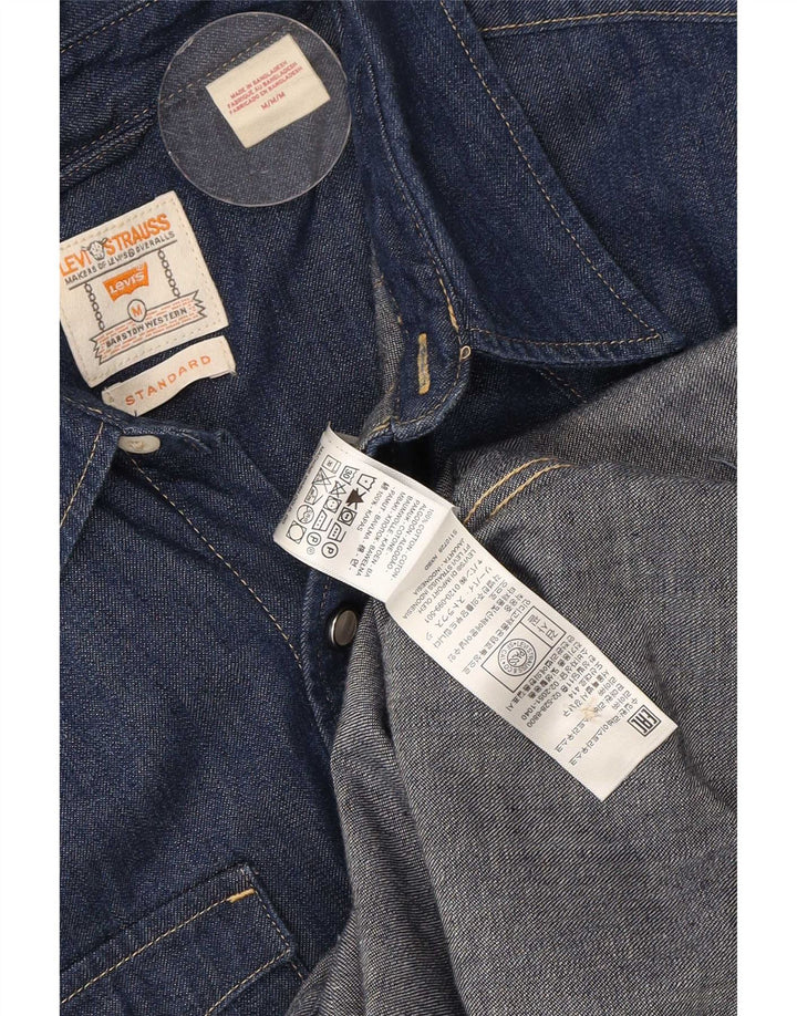 Levi's muška traper košulja Srednje tamnoplavi pamuk