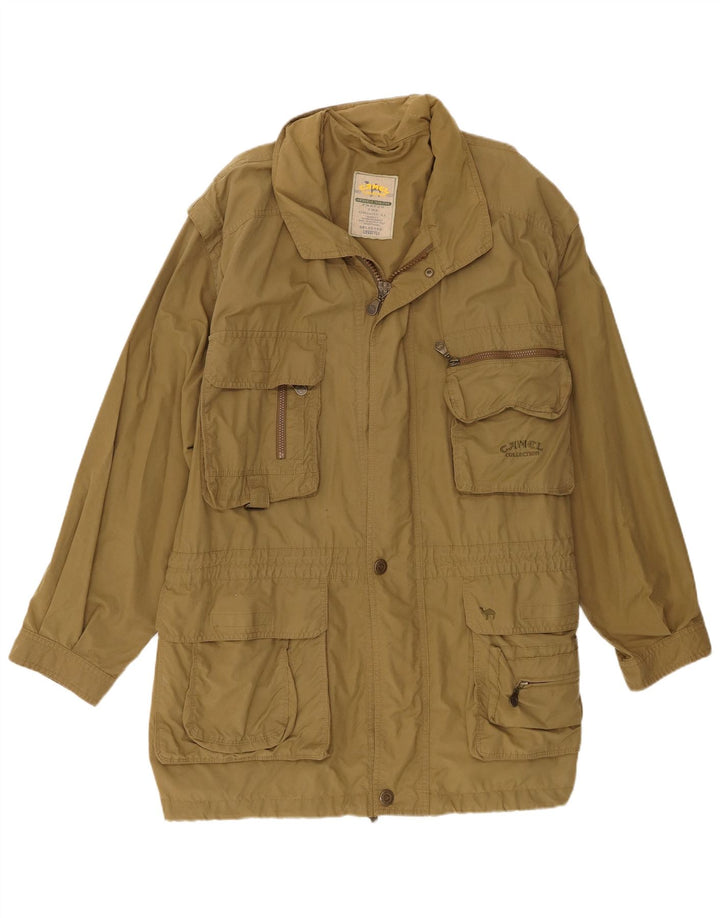 Camel Active muška pomoćna jakna s kapuljačom EU 58 2XL kaki pamuk