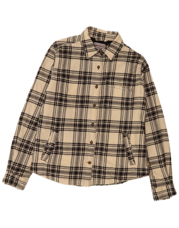 Carhartt ženska košulja od flanela Lumberjack UK 6 XS bež karirani pamuk