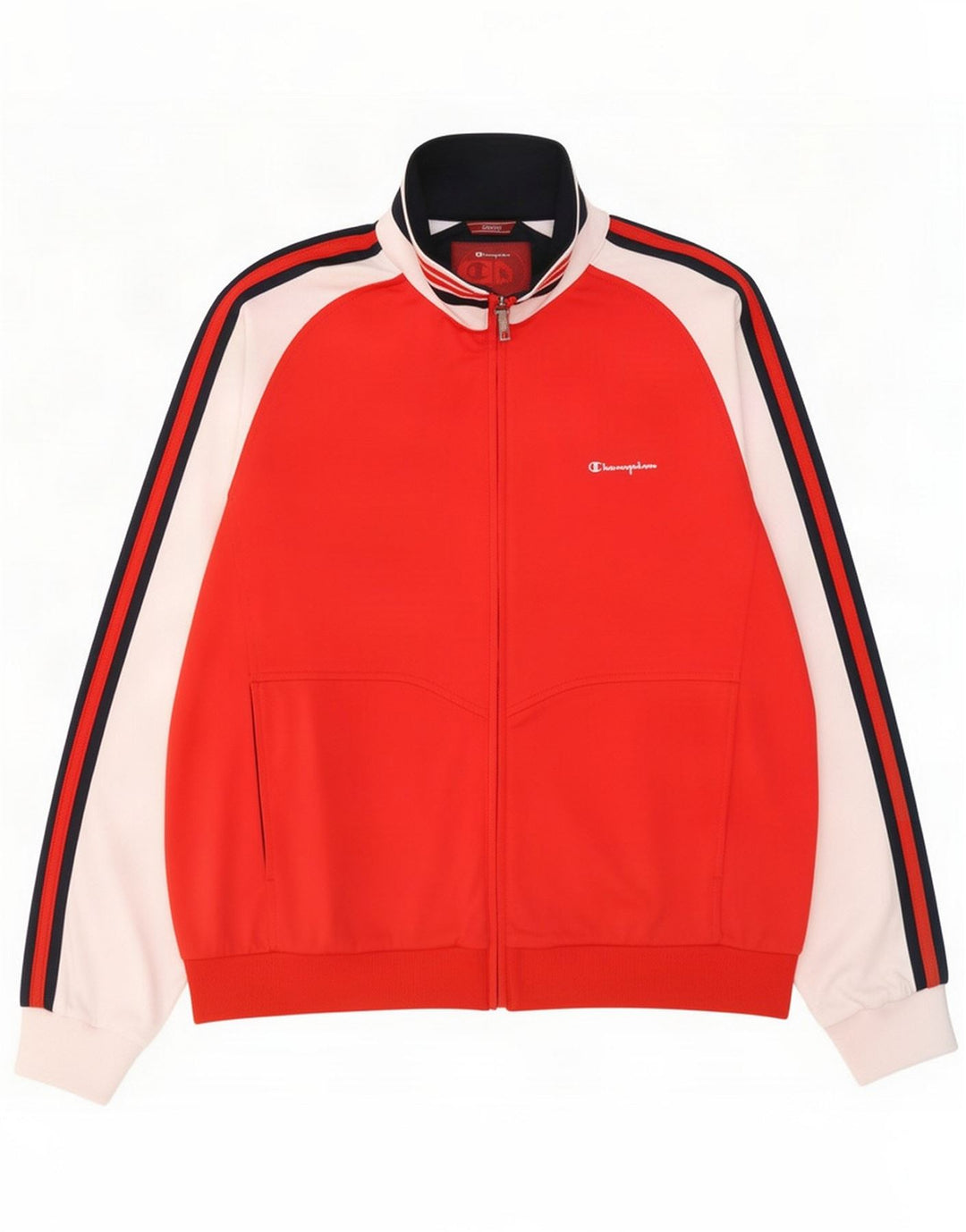 Gornja jakna muške trenirke Champion Large Red Colourblock Polyester