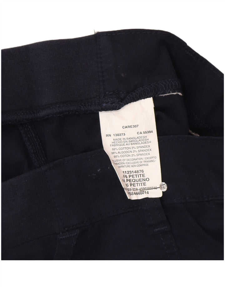 Lee ženske Cargo Capri hlače US 16 2XL W38 L19 tamnoplavi pamuk