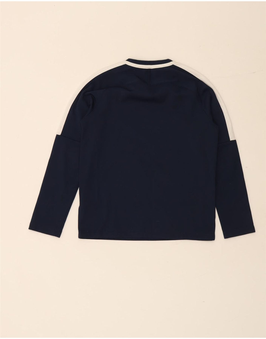 Nike Boys Dri Fit Top s dugim rukavima 10-11 godina srednje tamnoplava poliester