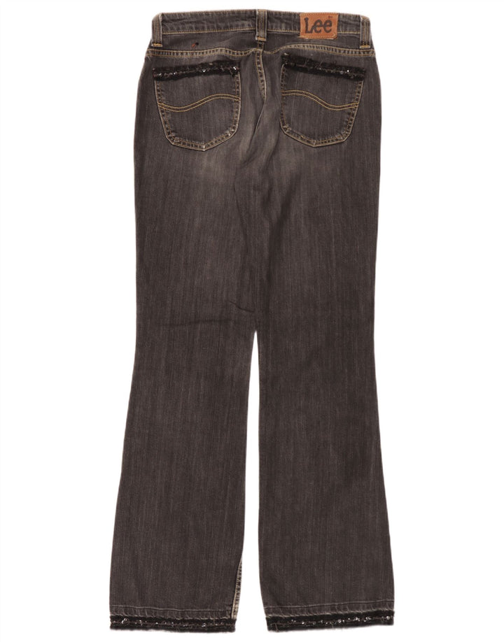 Lee ženske traperice Desoto Bootcut W32 L33 sivi pamuk