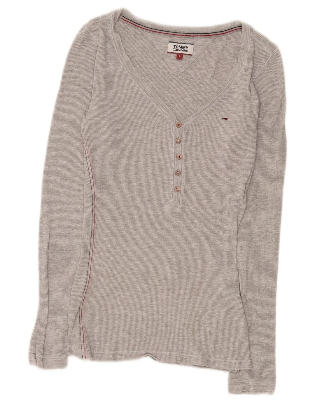 Tommy Hilfiger Ženska majica dugih rukava UK 8 Mala siva viskoza