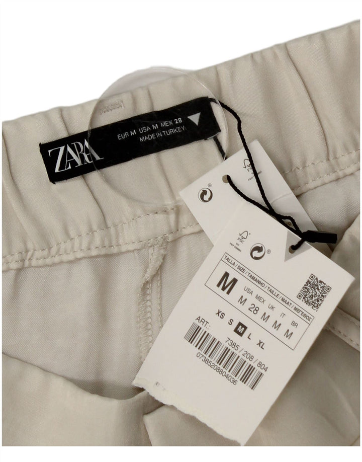 Zara ženske chino kratke hlače srednje veličine W28 od bijele viskoze