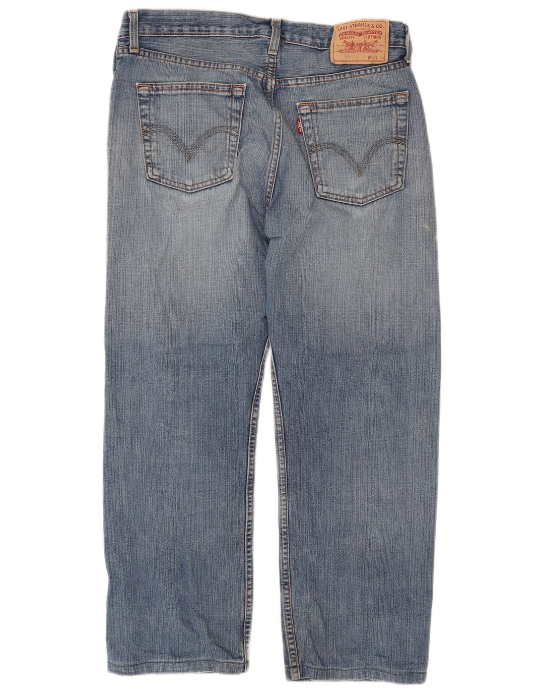 LEVI'S Mens 751 Straight Jeans W33 L27 Blue Cotton