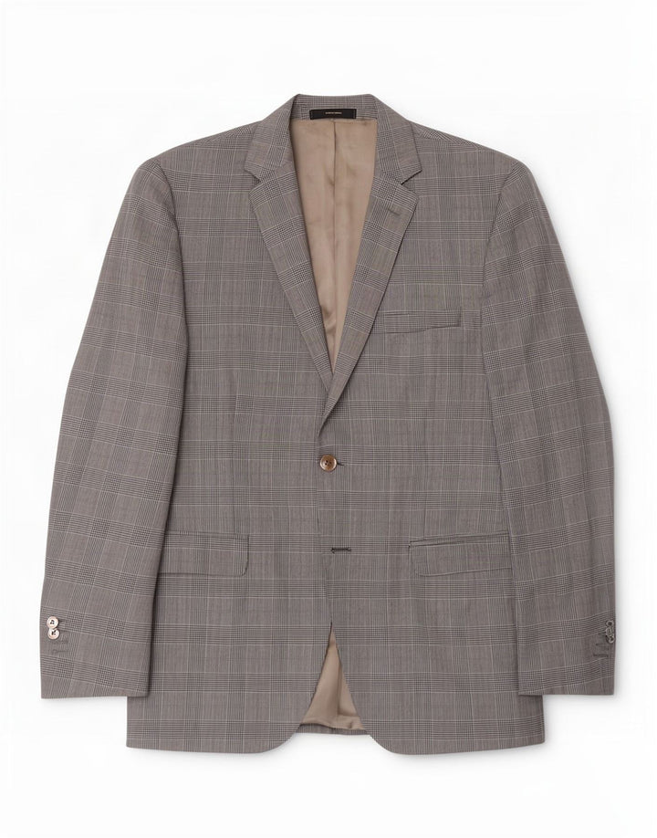Massimo Dutti Muška jakna sako s 1 gumbom UK 38 Srednje siva Houndstooth