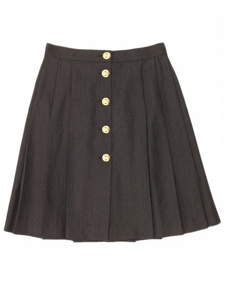 Bagarry ženska plisirana suknja IT 44 srednje W26 crna nova vuna