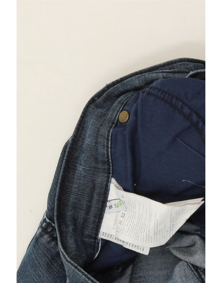 TRUSSARDI Mens Slim Jeans IT 52 XL W38 L32 Blue Polyester Vintage Trussardi and Second-Hand Trussardi from Messina Hembry 