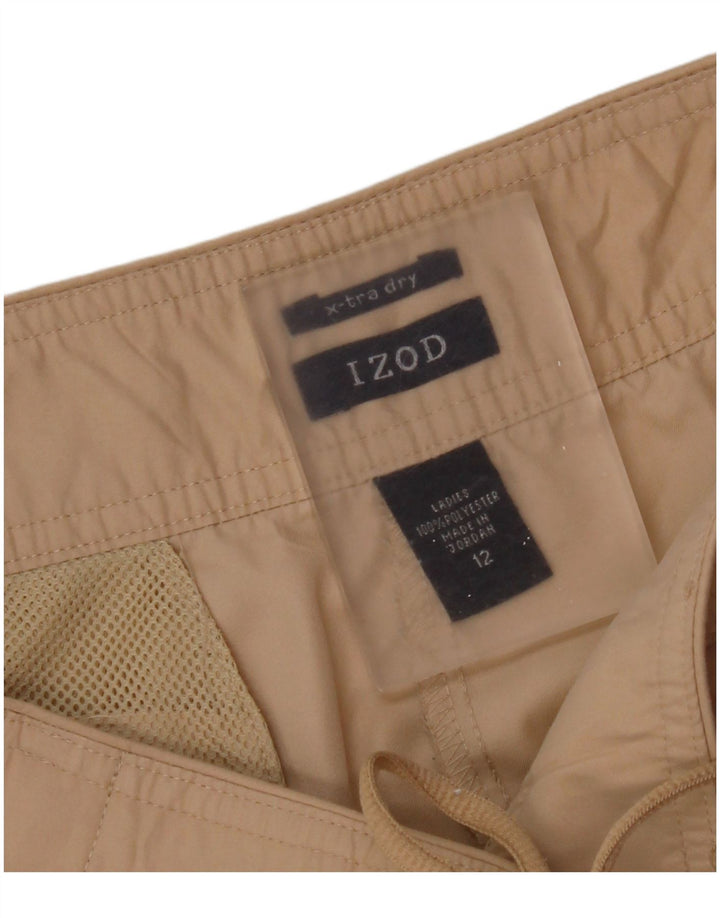 Izod ženske Capri Cargo hlače US 12 Large W34 L21 Bež poliester