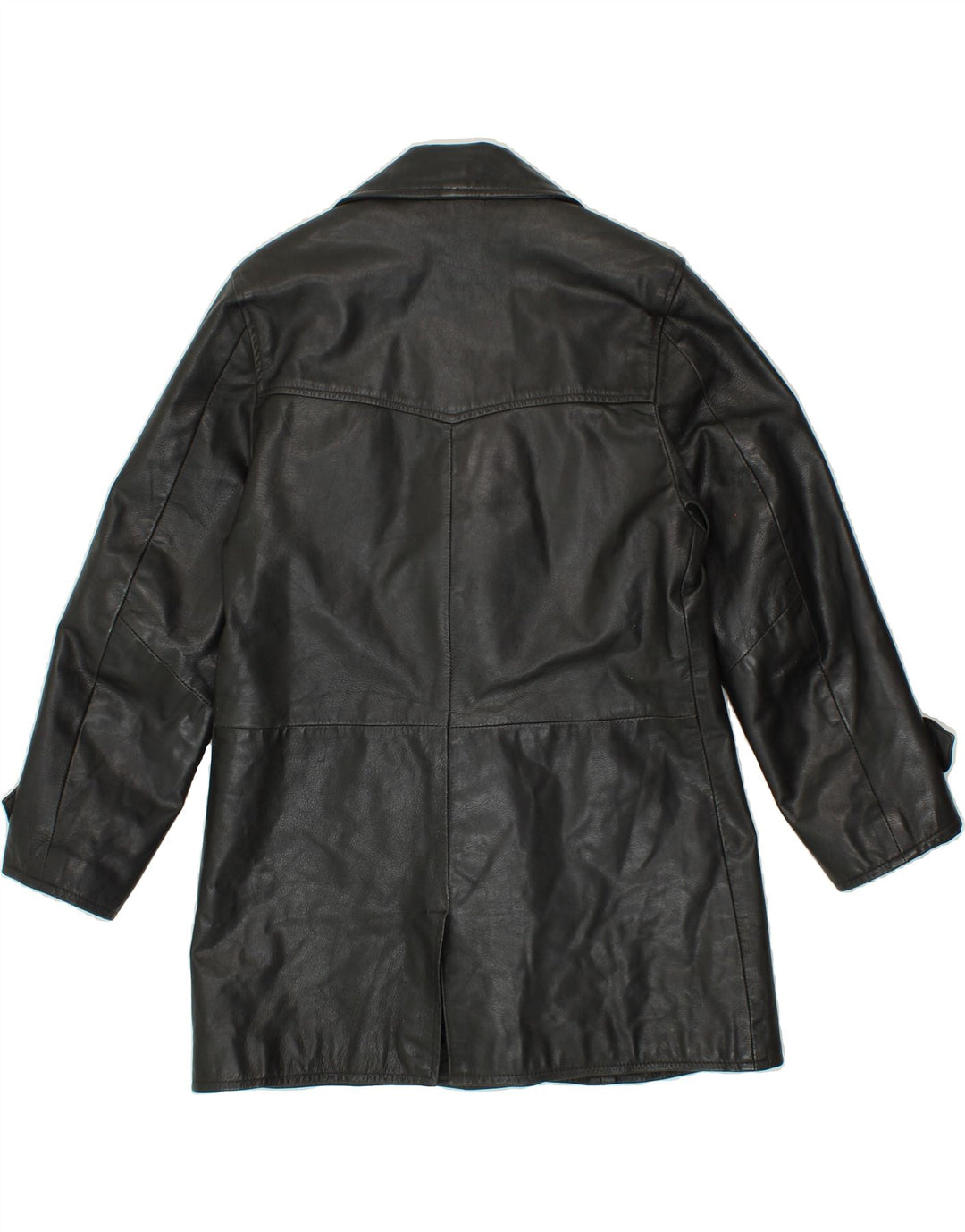 VINTAGE Womens Leather Jacket IT 40 Small Black Leather Vintage Vintage and Second-Hand Vintage from Messina Hembry 