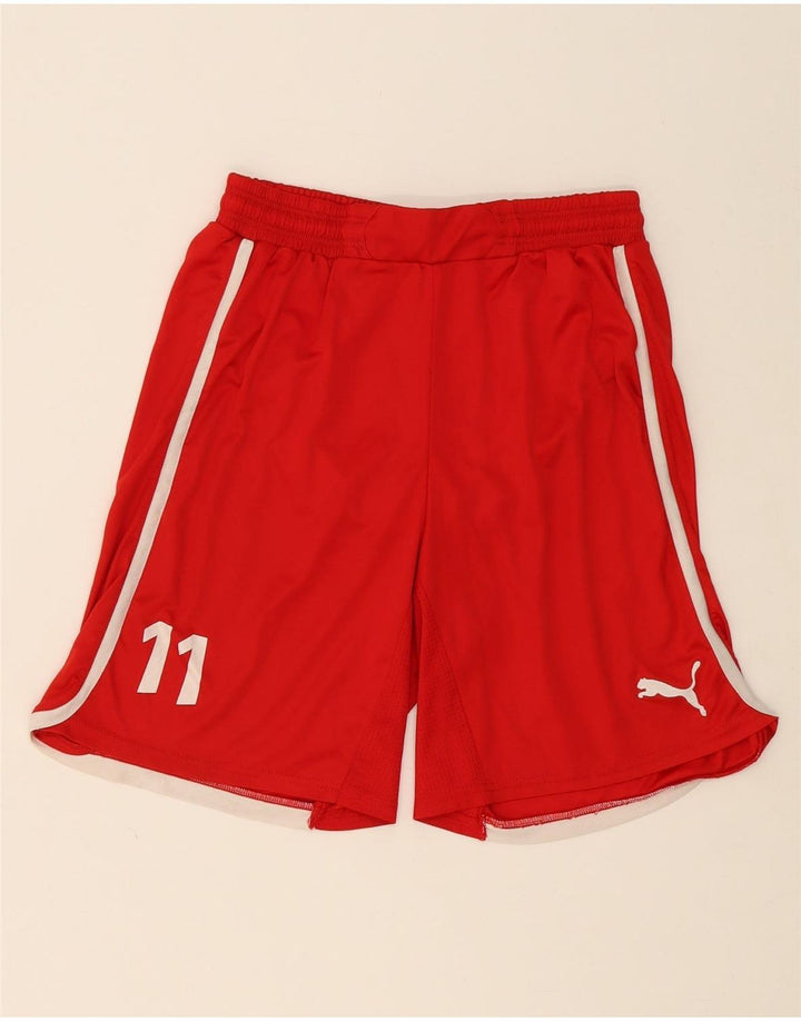 PUMA Mens Graphic Sport Shorts Medium  Red Colourblock Vintage Puma and Second-Hand Puma from Messina Hembry 