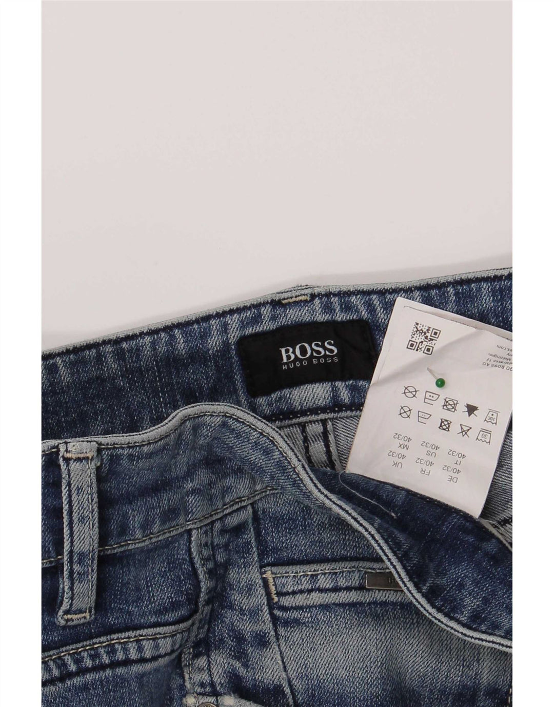 Hugo Boss Muške uske traperice W40 L32 Plavi pamuk
