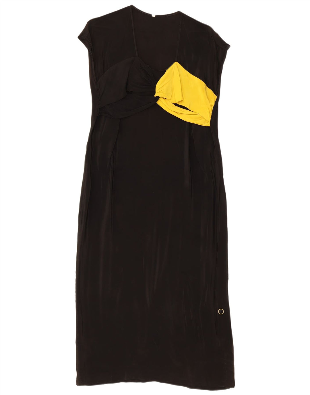 Vintage ženska maksi haljina IT 42 srednje crne boje