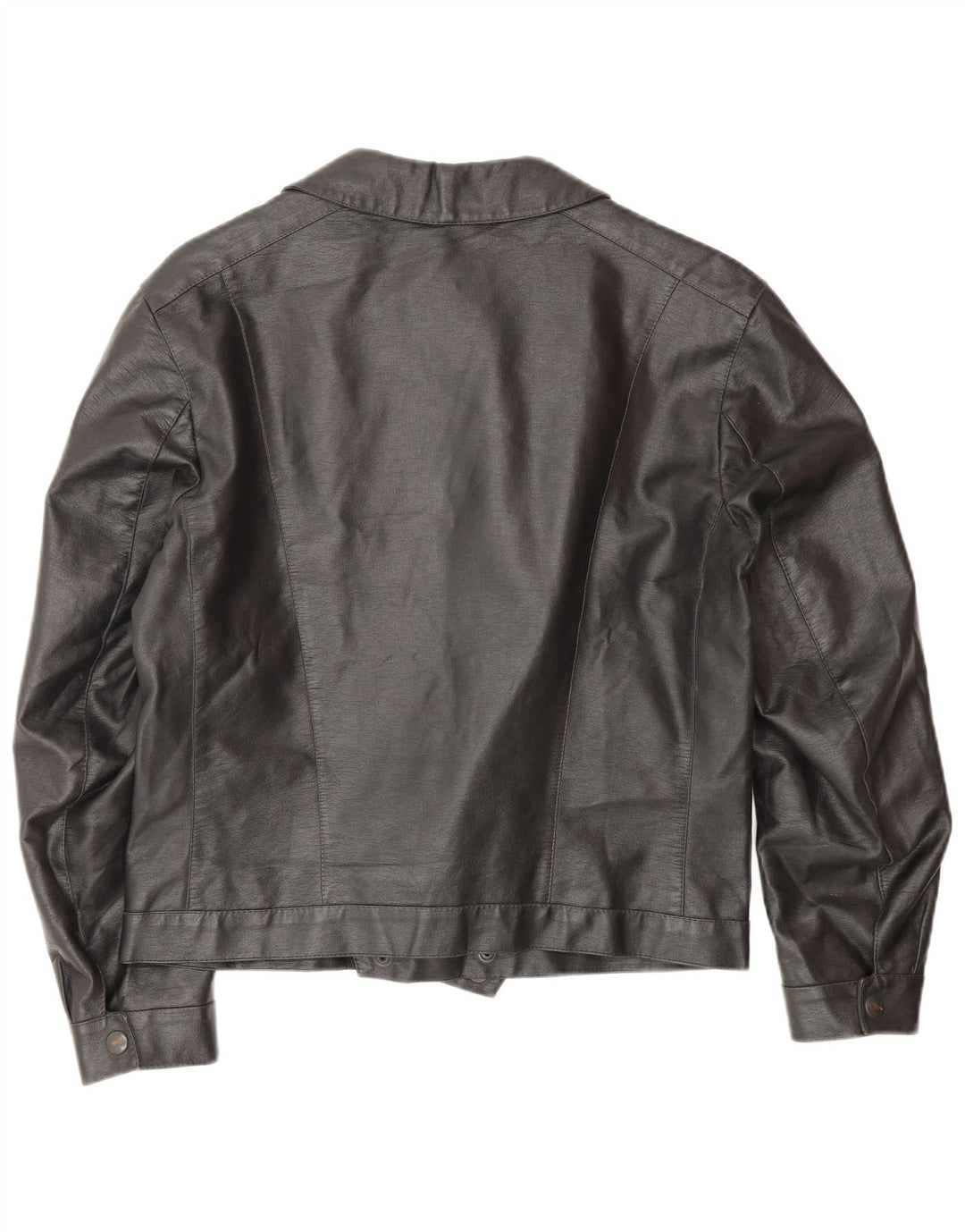 Vintage muška kožna biciklistička jakna UK 38 srednje crna