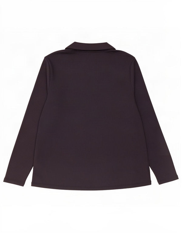 Marks & Spencer ženska polo majica dugih rukava UK 20 2XL tamnoplavi poliester