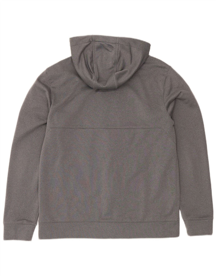 The North Face muški pulover s kapuljačom s patentnim zatvaračem srednje sivi poliester
