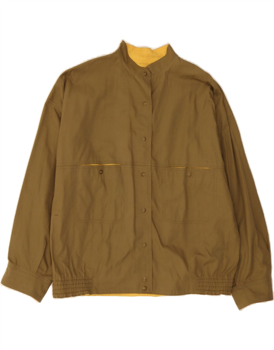 VINTAGE Womens Reversible Jacket UK 18 XL Khaki Vintage Vintage and Second-Hand Vintage from Messina Hembry 