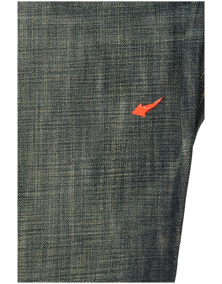 DIESEL Ženske ravne traperice W30 L34 tamnoplavi pamuk