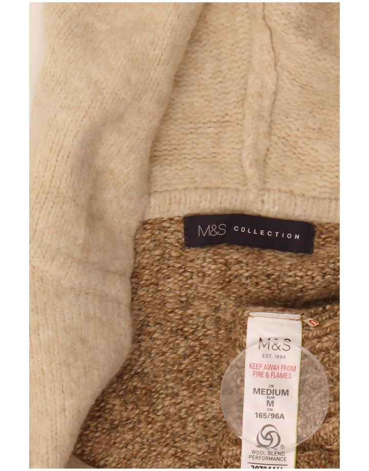 Marks & Spencer ženski dugi kardigan pulover UK 14 Srednje bež