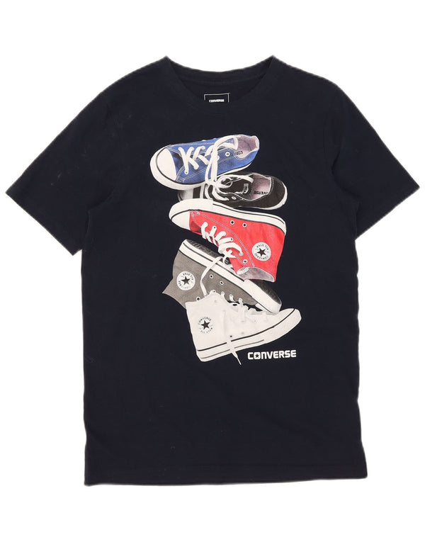 Converse Boys Graphic T-Shirt Top 13-14 Years XL Navy Blue Cotton