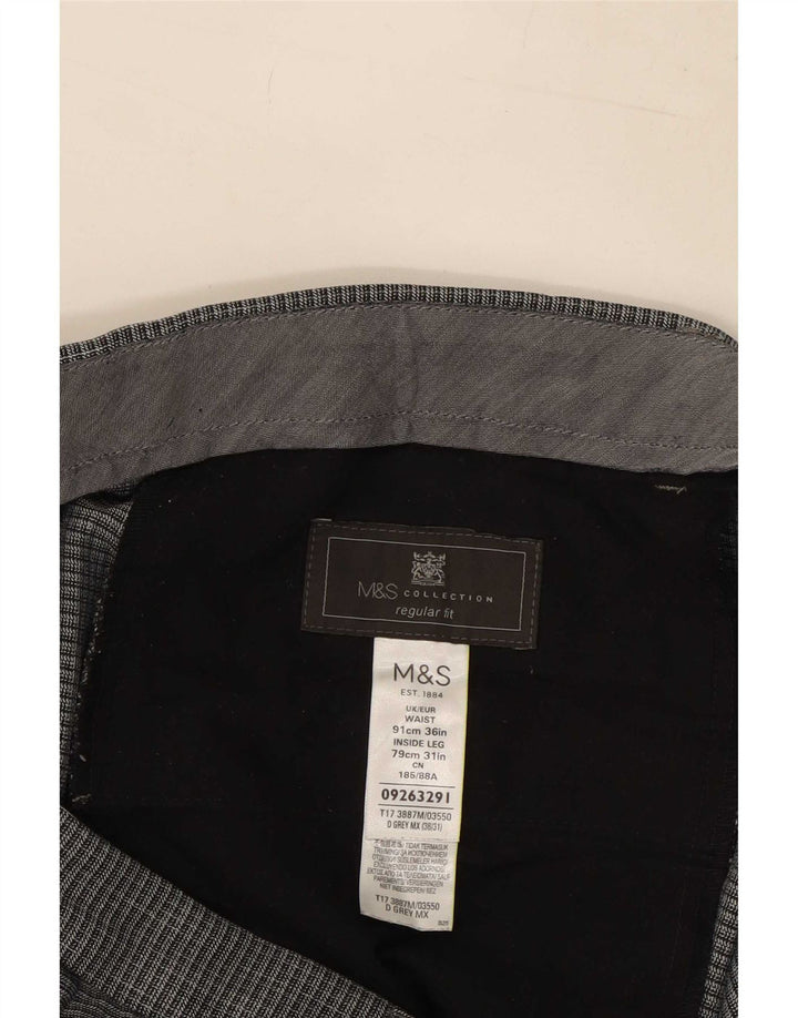 Marks & Spencer muške hlače standardnog kroja W36 L31 sivi poliester