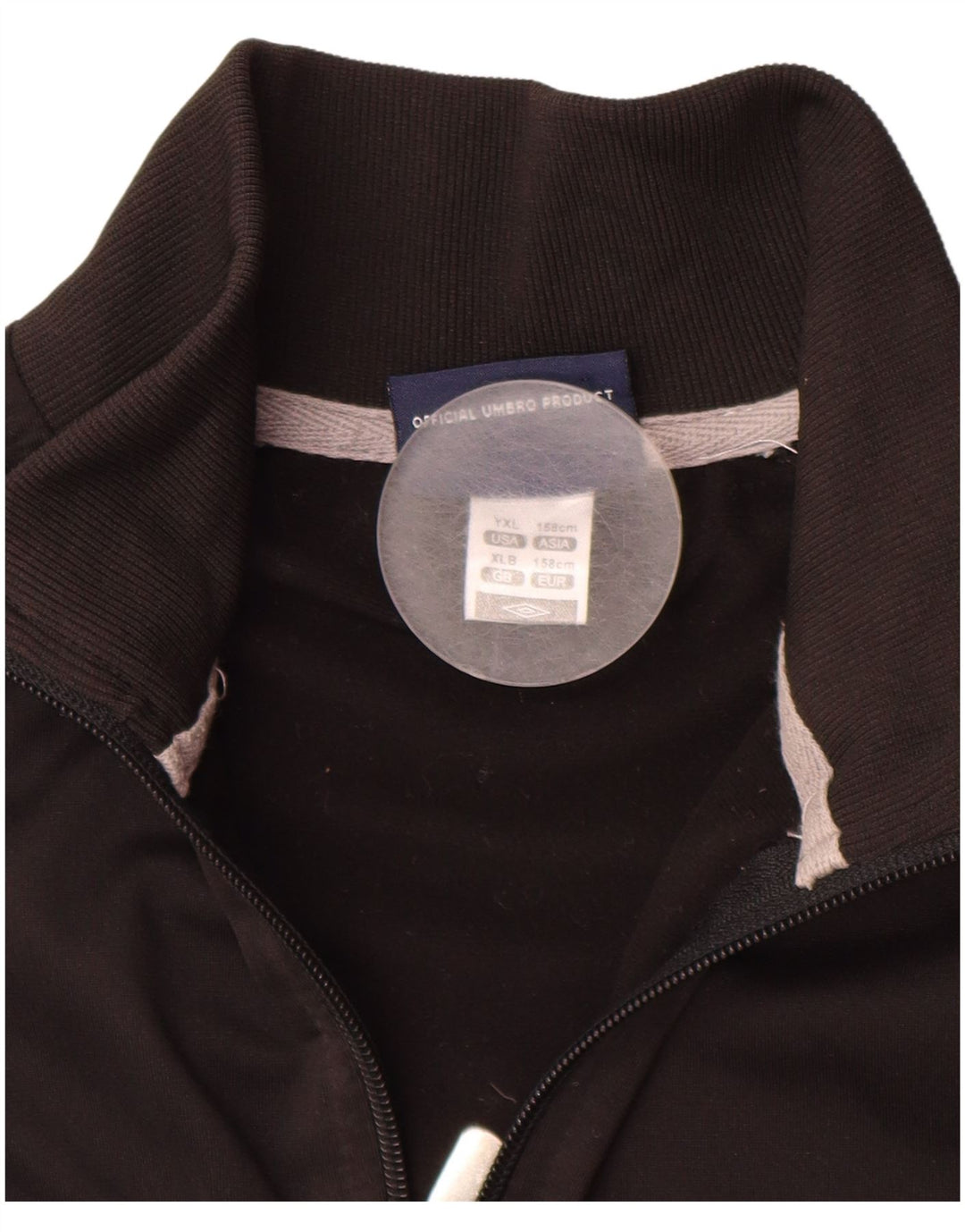 Gornja jakna od trenirke UMBRO za dječake 12-13 godina XL crni poliester