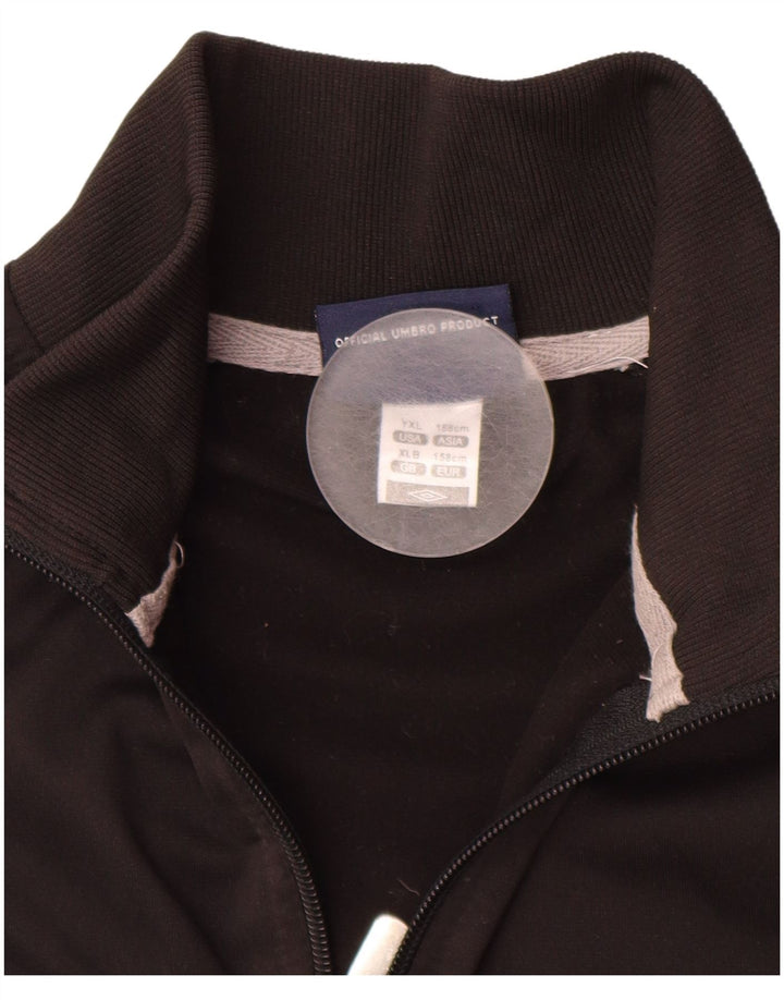 Gornja jakna od trenirke UMBRO za dječake 12-13 godina XL crni poliester