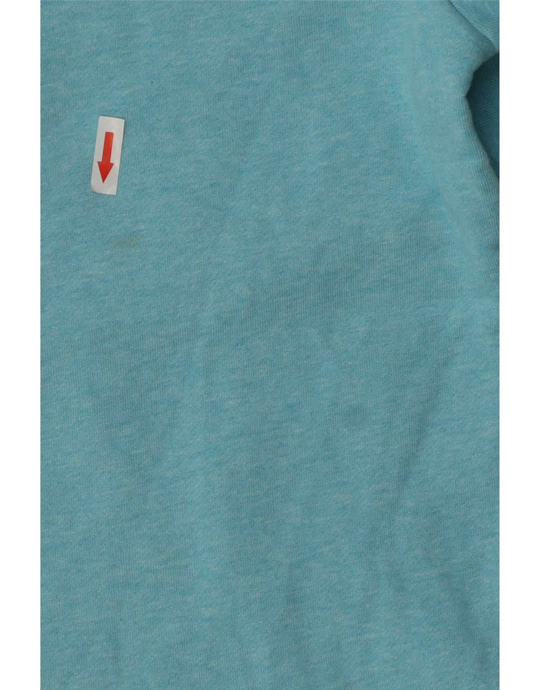 Crew Clothing Muška majica s izrezom s patentnim zatvaračem Srednje plavi pamuk