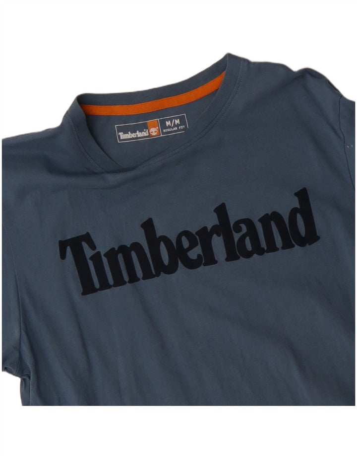 TIMBERLAND Muška majica kratkih rukava standardnog kroja srednje plavi pamuk
