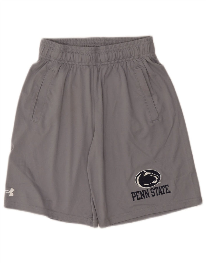UNDER ARMOUR Boys Penn State Graphic Sport Shorts 11-12 Years Large Grey