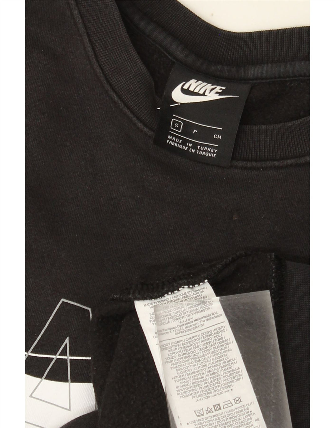 Nike muška majica s grafičkim motivima, mali crni pamuk