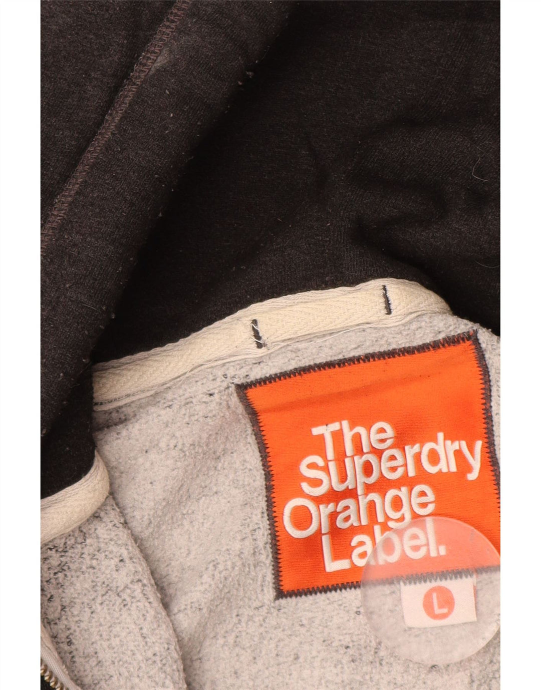 SUPERDRY muški pulover s kapuljačom na patentni zatvarač Veliki sivi pamuk