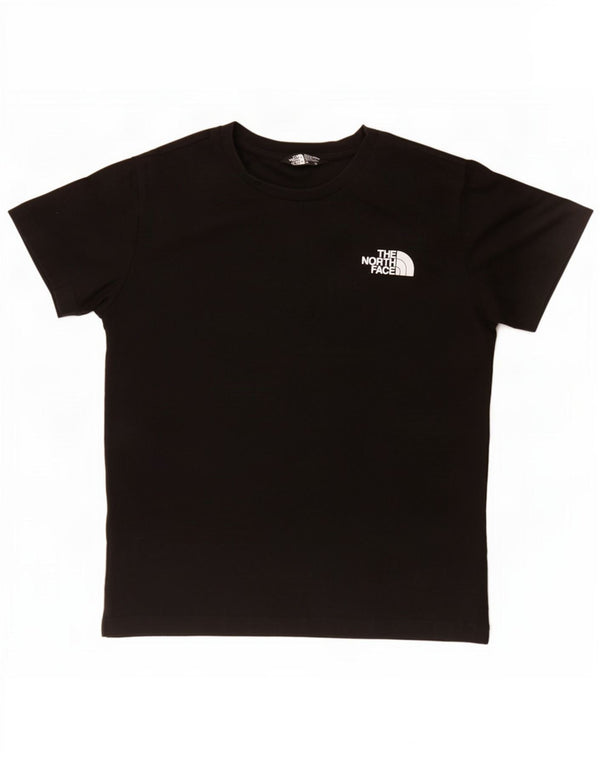 The North Face Boys Graphic T-Shirt Top 11-12 Years Black Pamuk
