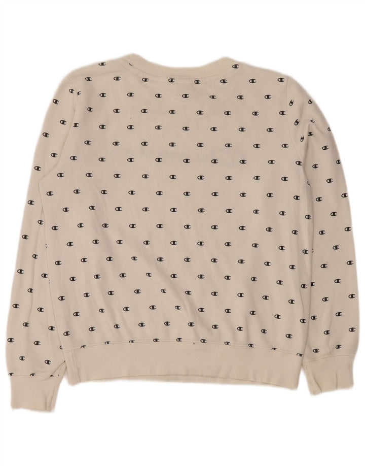 CHAMPION Ženska prekomjerna majica s motivom UK 10 Mala bijela