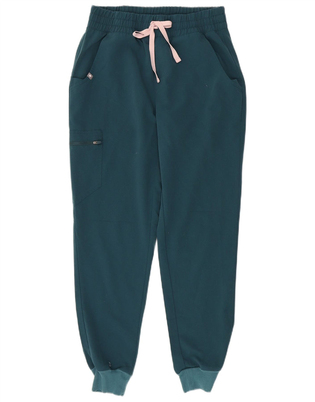 FIGS Ženska Cargo Trenirka Hlače Joggers UK 10 Mali zeleni poliester
